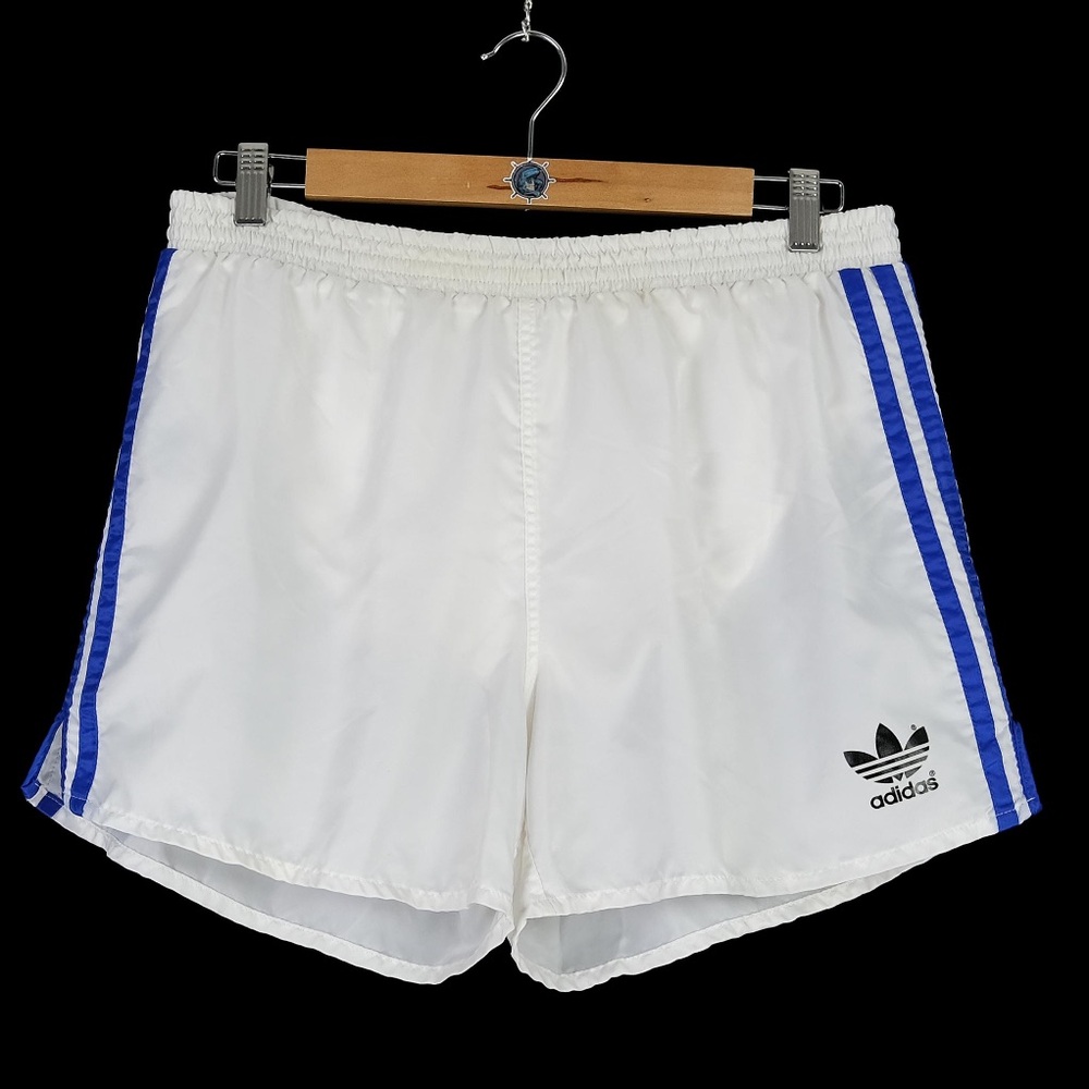 Vintage Adidas sprinter shorts white 80s
